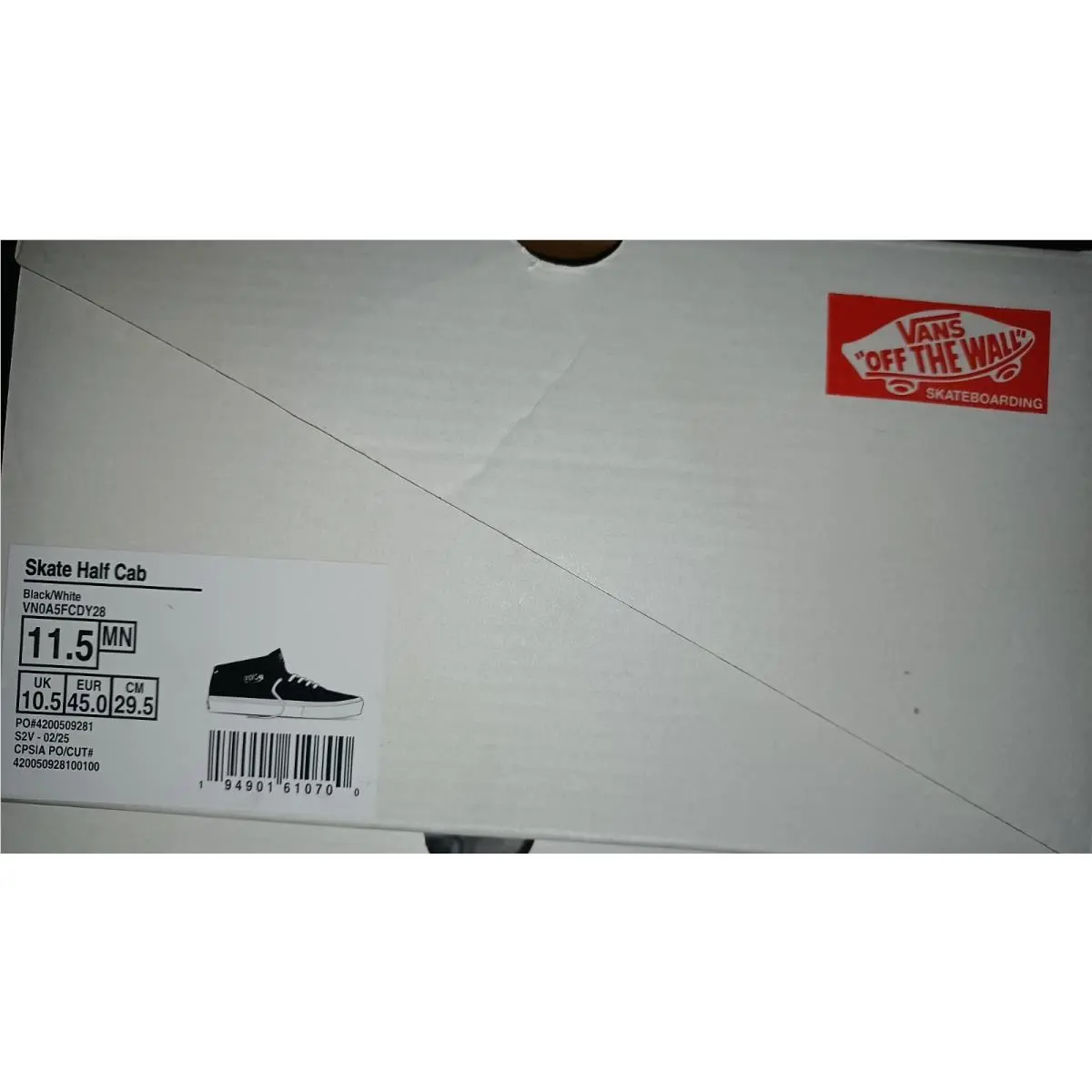 Vans shoes - Skate Half Cab - Skate Half Cab - VN0A5FCDY28 - Black 7