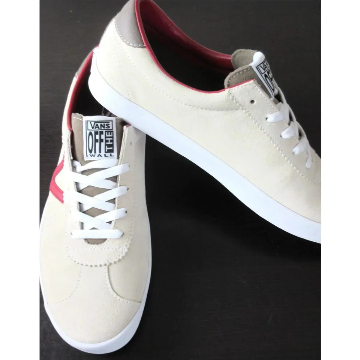 Vans shoes - Cream and Red 1