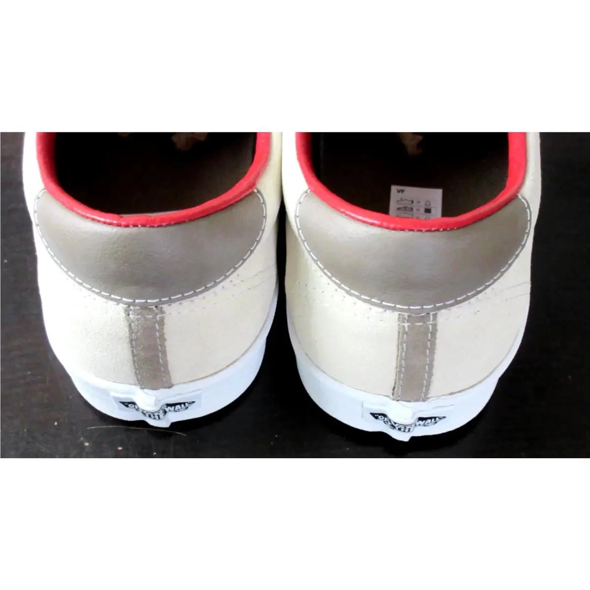 Vans shoes - Cream and Red 2