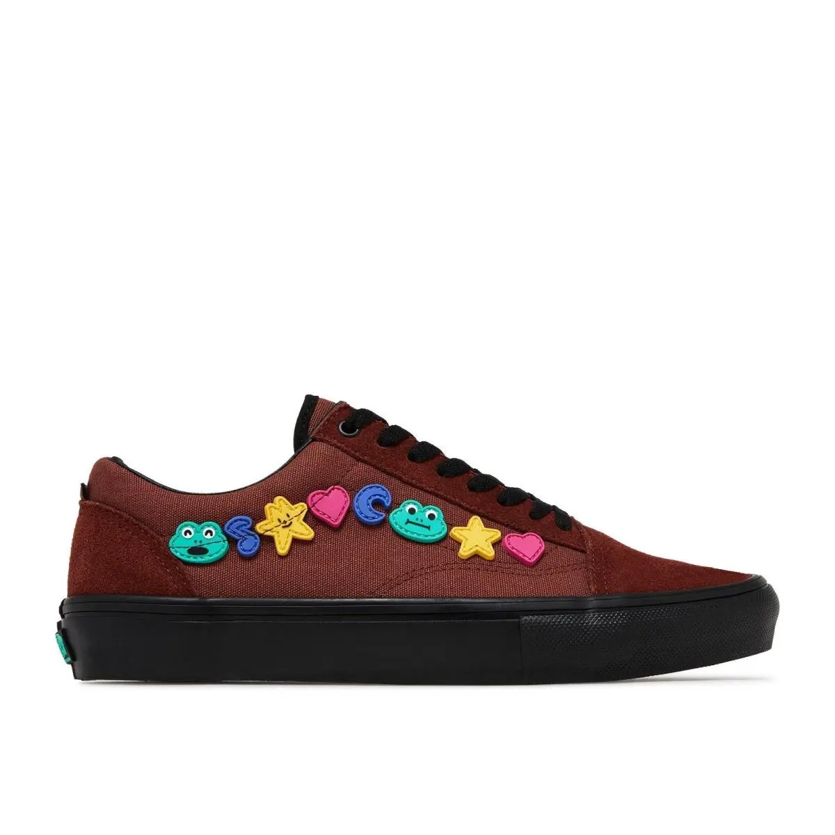 Vans Skate Old Skool Frog Skateboard Brown Black Shoes VN0A5FCBY49 Men Sz 8.5 - Brown/Black/Multicolor