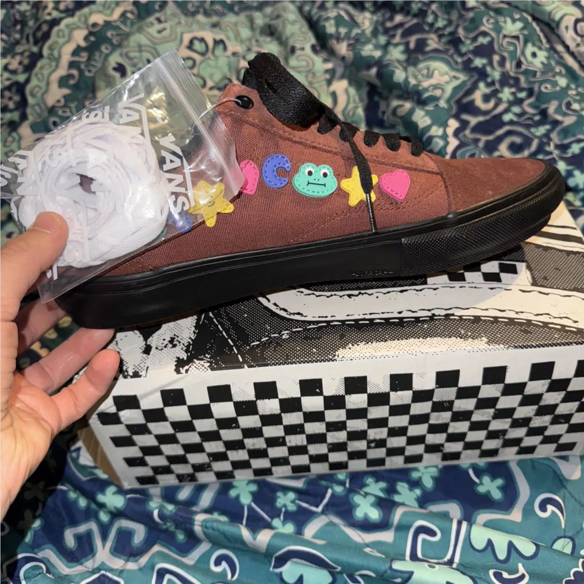 Vans shoes - Skate Old Skool x Frog Skateboards Brown/Black Shoes - VN0A5FCBY49 - Brown/Black/Multicolor (UPC: 196570138806) 11