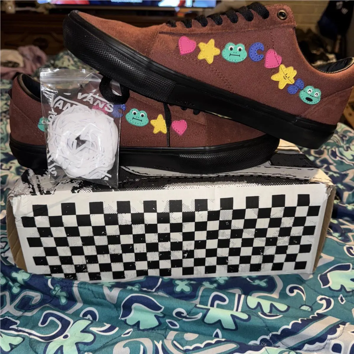 Vans shoes - Skate Old Skool x Frog Skateboards Brown/Black Shoes - VN0A5FCBY49 - Brown/Black/Multicolor (UPC: 196570138806) 12