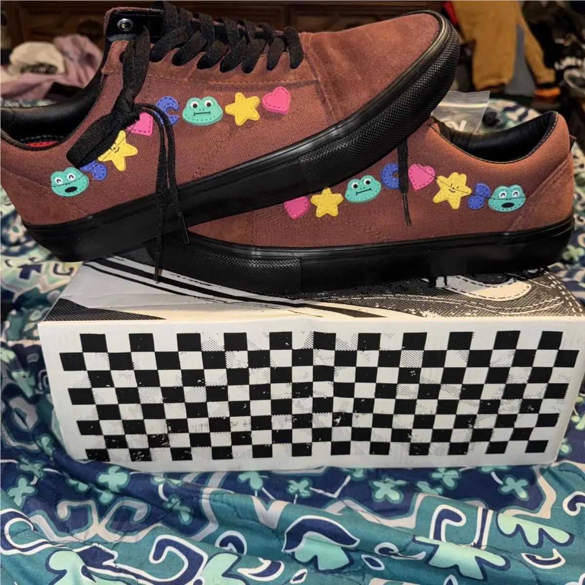 Vans shoes - Skate Old Skool x Frog Skateboards Brown/Black Shoes - VN0A5FCBY49 - Brown/Black/Multicolor (UPC: 196570138806) 13