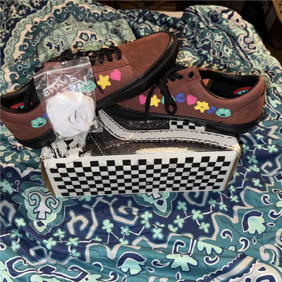 Vans shoes - Skate Old Skool x Frog Skateboards Brown/Black Shoes - VN0A5FCBY49 - Brown/Black/Multicolor (UPC: 196570138806) 2