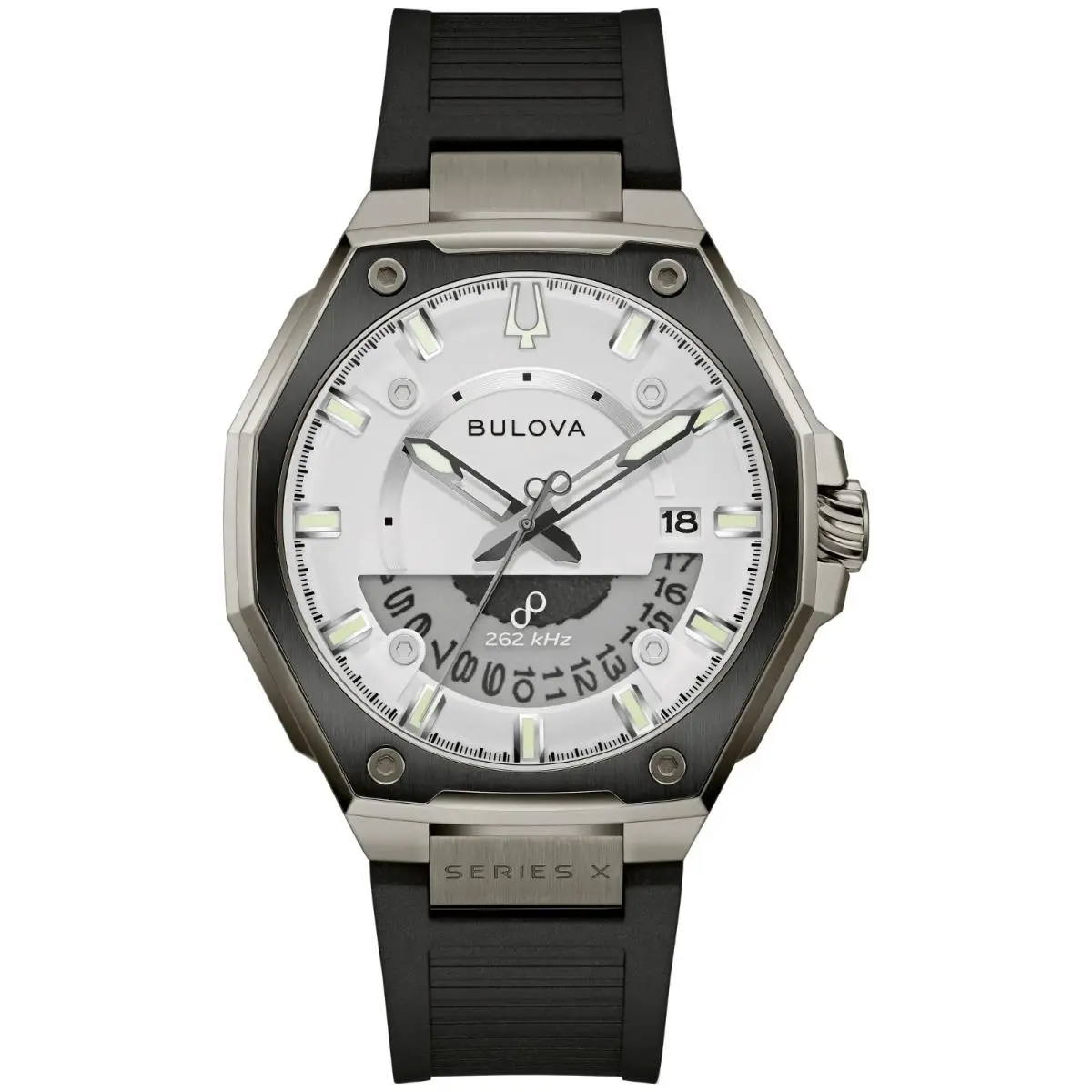 Precisionist Series X 262 Khz Special Edition White Dial Watch 98B457 by Bulova