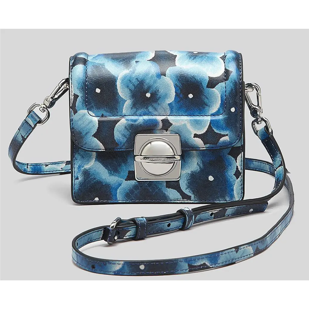 Marc BY Marc Jacobs Top Schooly Printed Jax Crossbody Bag Skipper Blue