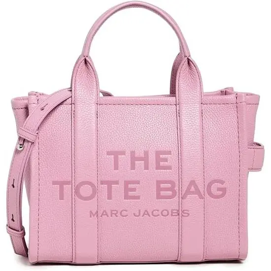 The Leather Small Tote Bag Lilas/pink Zipper H009L01SP21-993 by Marc Jacobs