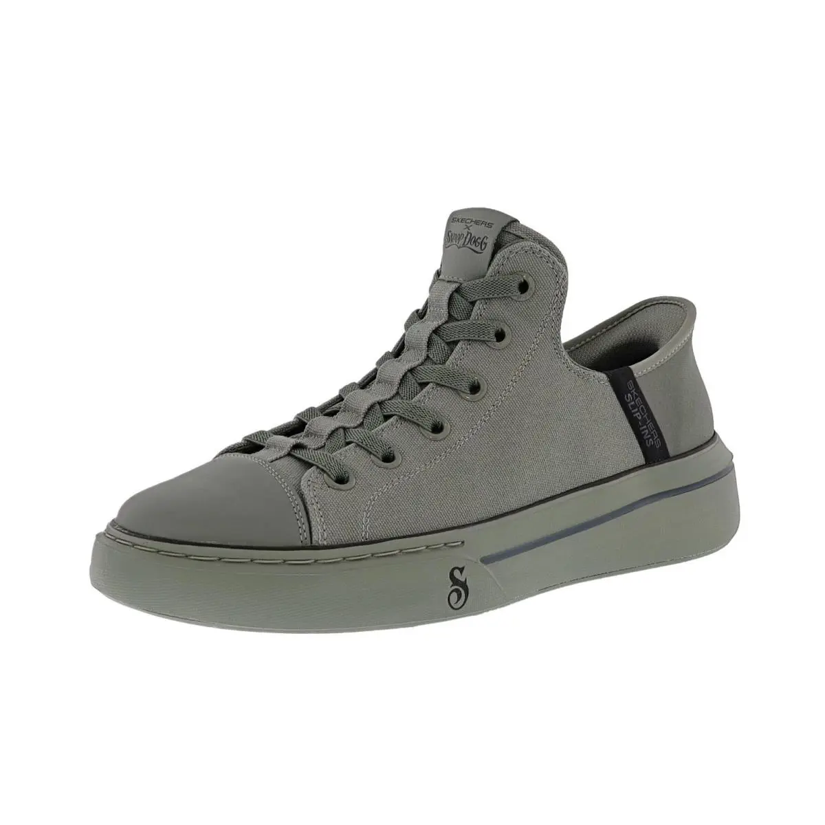 Skechers Men`s Slip-ins Snoop Dogg: Snoop One- Boss Life Canvas 251026/OLV - OLIVE