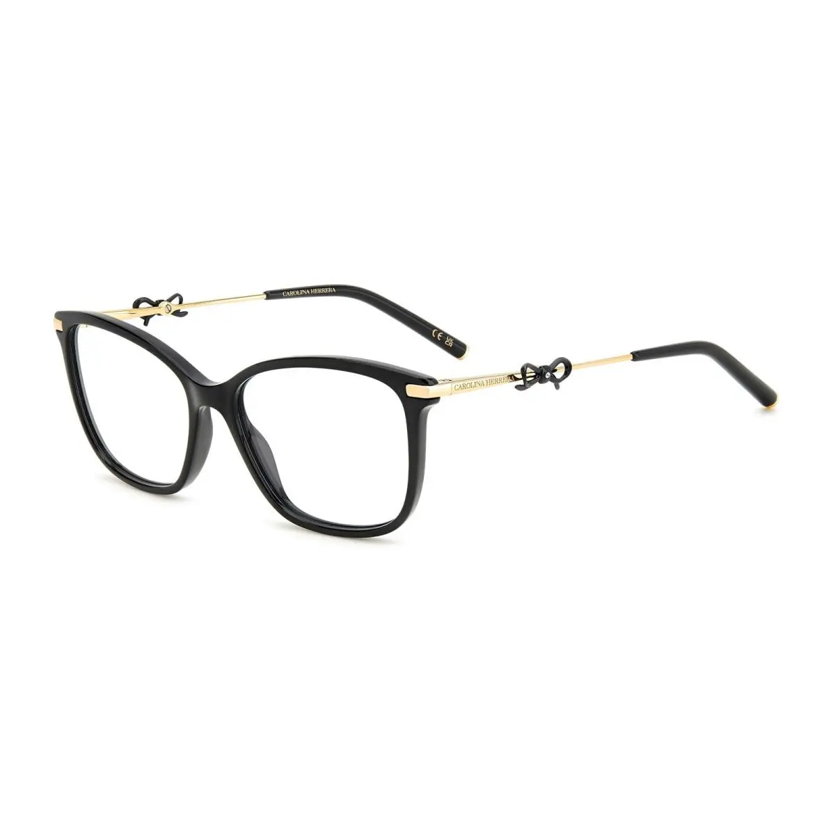 Her 0218 2M2 Black Gold Eyeglasses Frames 55mm Women by Carolina Herrera