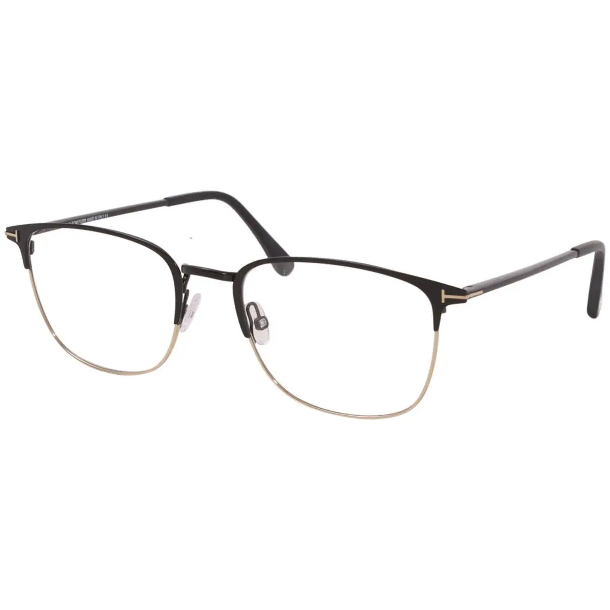Tom Ford FT5453 002 Eyeglasses Men`s Matte Black/rose Gold Full Rim 54mm