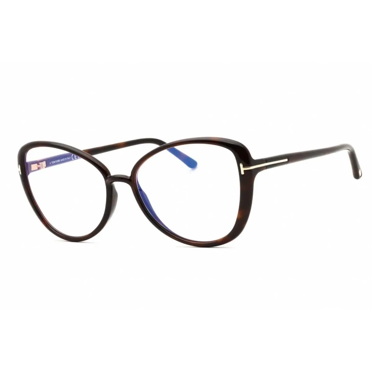 Tom Ford Women`s Eyeglasses Dark Havana Injected Propionate Frame FT5907-B 052