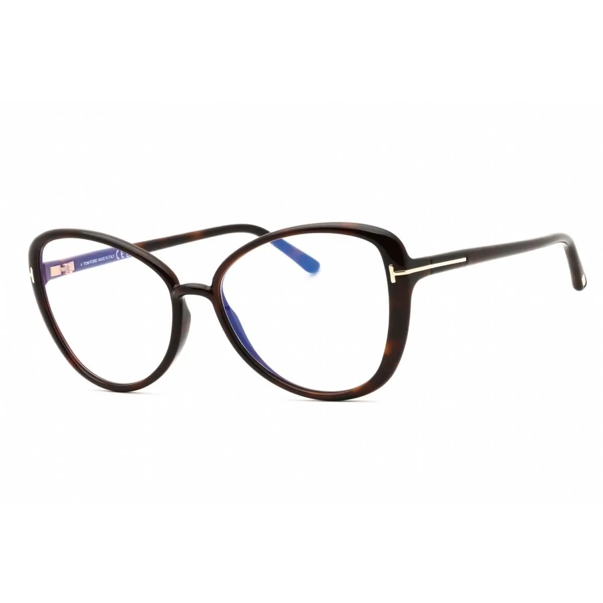 Tom Ford Women`s Eyeglasses Dark Havana Injected Propionate Frame FT5907-B 052