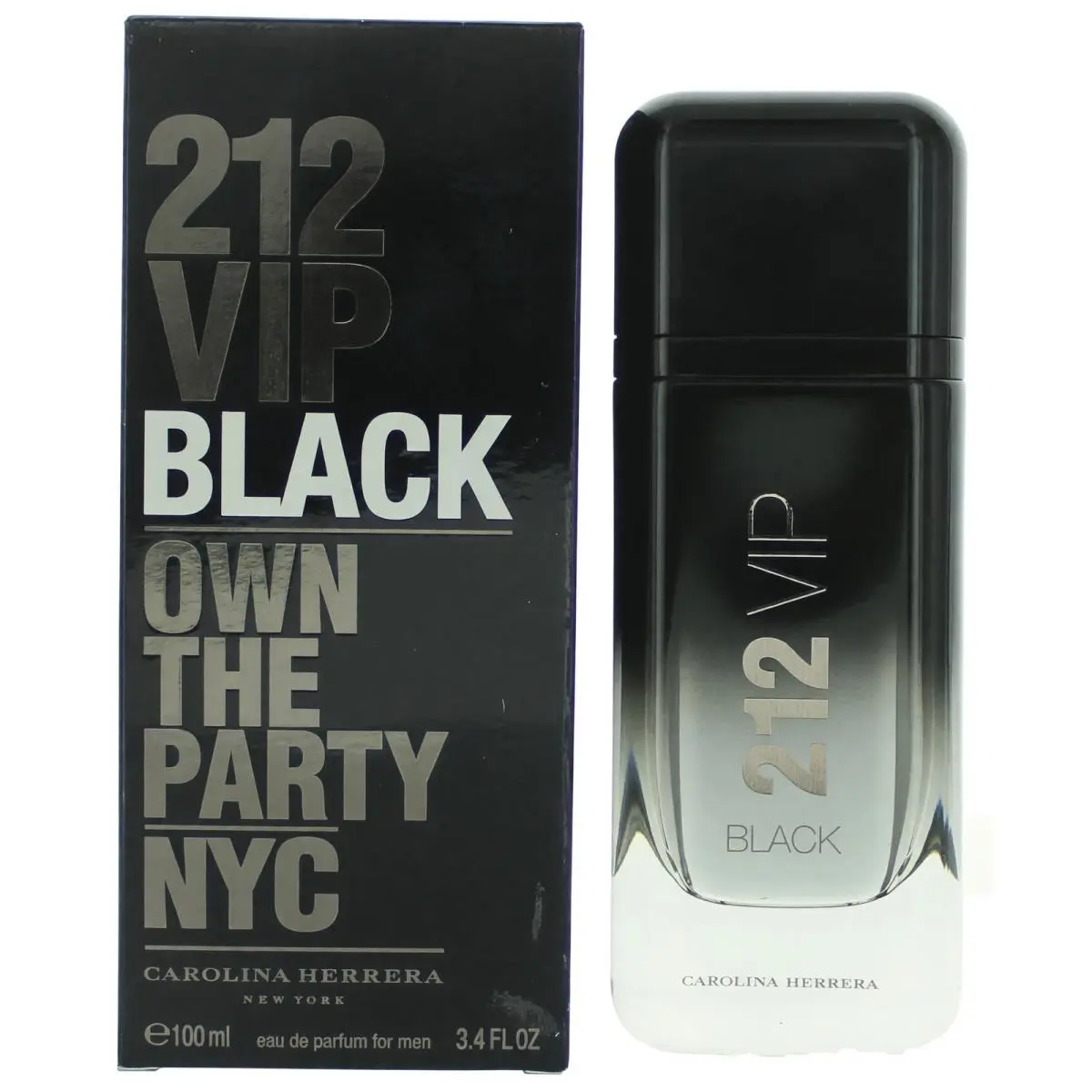 212 Vip Black by Carolina Herrera 3.4 oz Edp Spray For Men