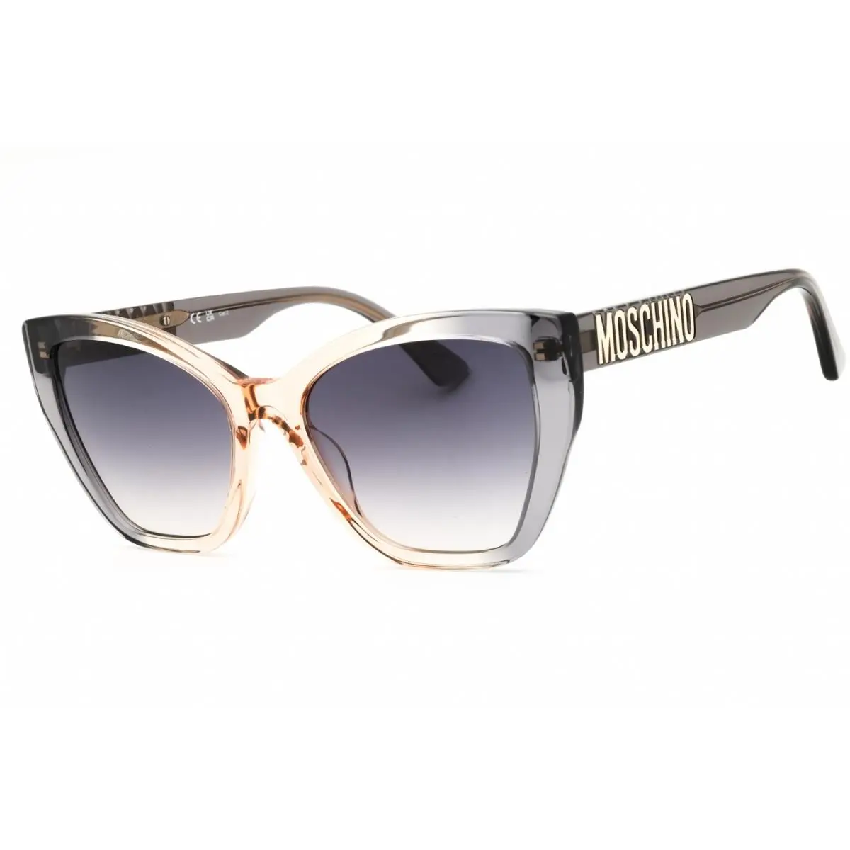 MOS155/S 0MQE 9O Grey Ochre/dark Grey Gradient 55-18-140 Sunglasses by Moschino