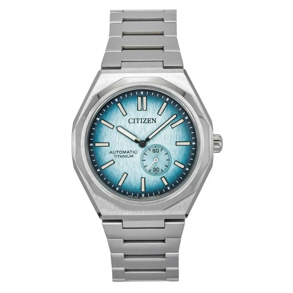 Citizen Zenshin 60 Light Blue Dial Automatic Casual 100M Men`s Watch NK5020-58L
