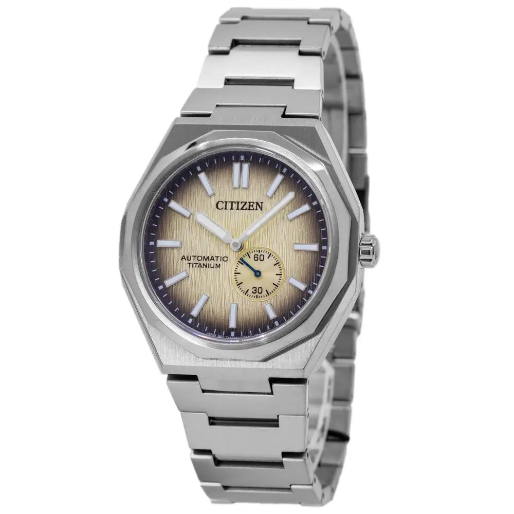 Citizen Zenshin Automatic Titanium NK5020-58P Sapphire Copper Dial Men`s Watch