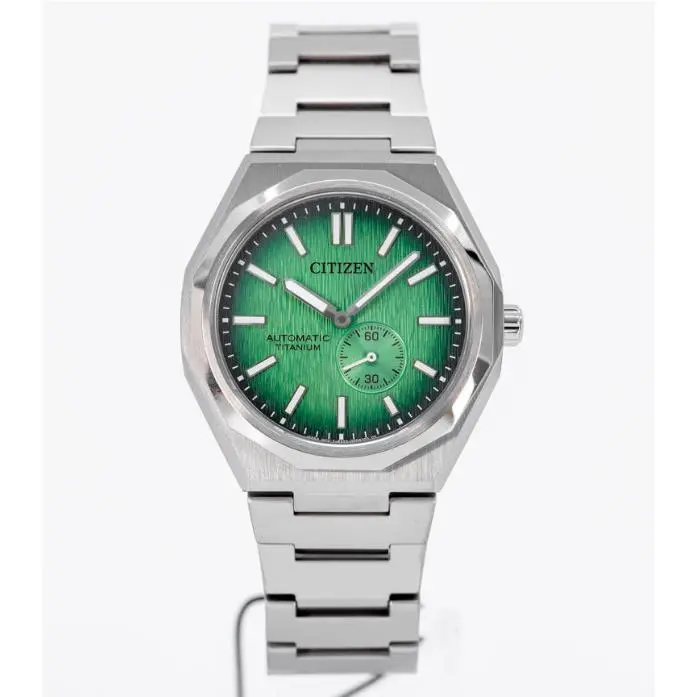 Zenshin Automatic Titanium Sapphire Green Dial Men`s Watch NK5020-58X by Citizen