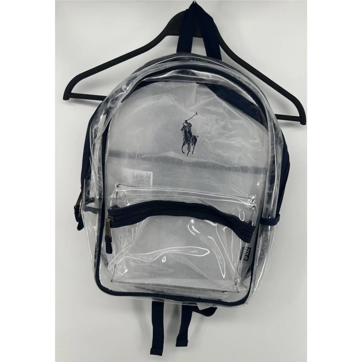 Polo Ralph Lauren Backpack Pony Clear Navy Blue Waterproof