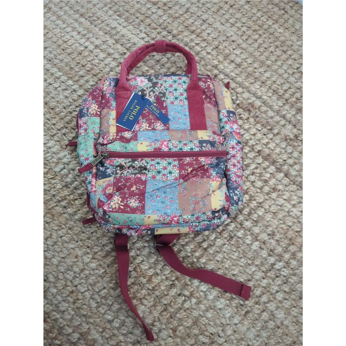 Polo Ralph Lauren Burnt Russet Patchwork Floral Backpack
