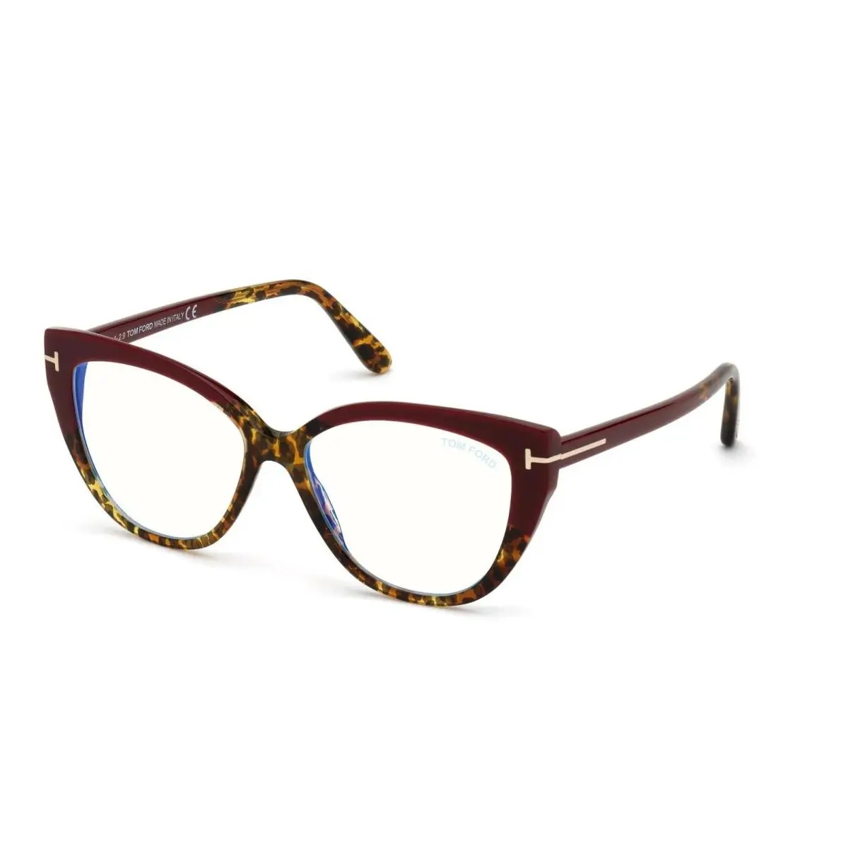 FT5673-B 056 Vintage Leopard/bordeaux-to-vintage Leopard 54MM by Tom Ford