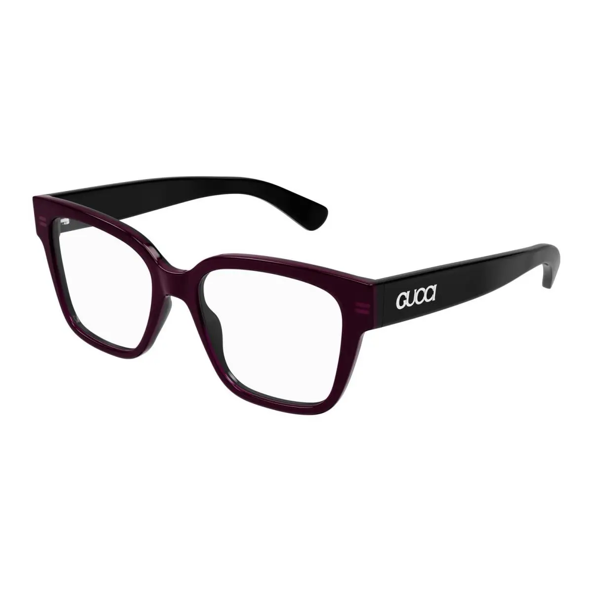 GG1791O 007 Black Transparent 53mm Eyeglasses Rxable Frames by Gucci