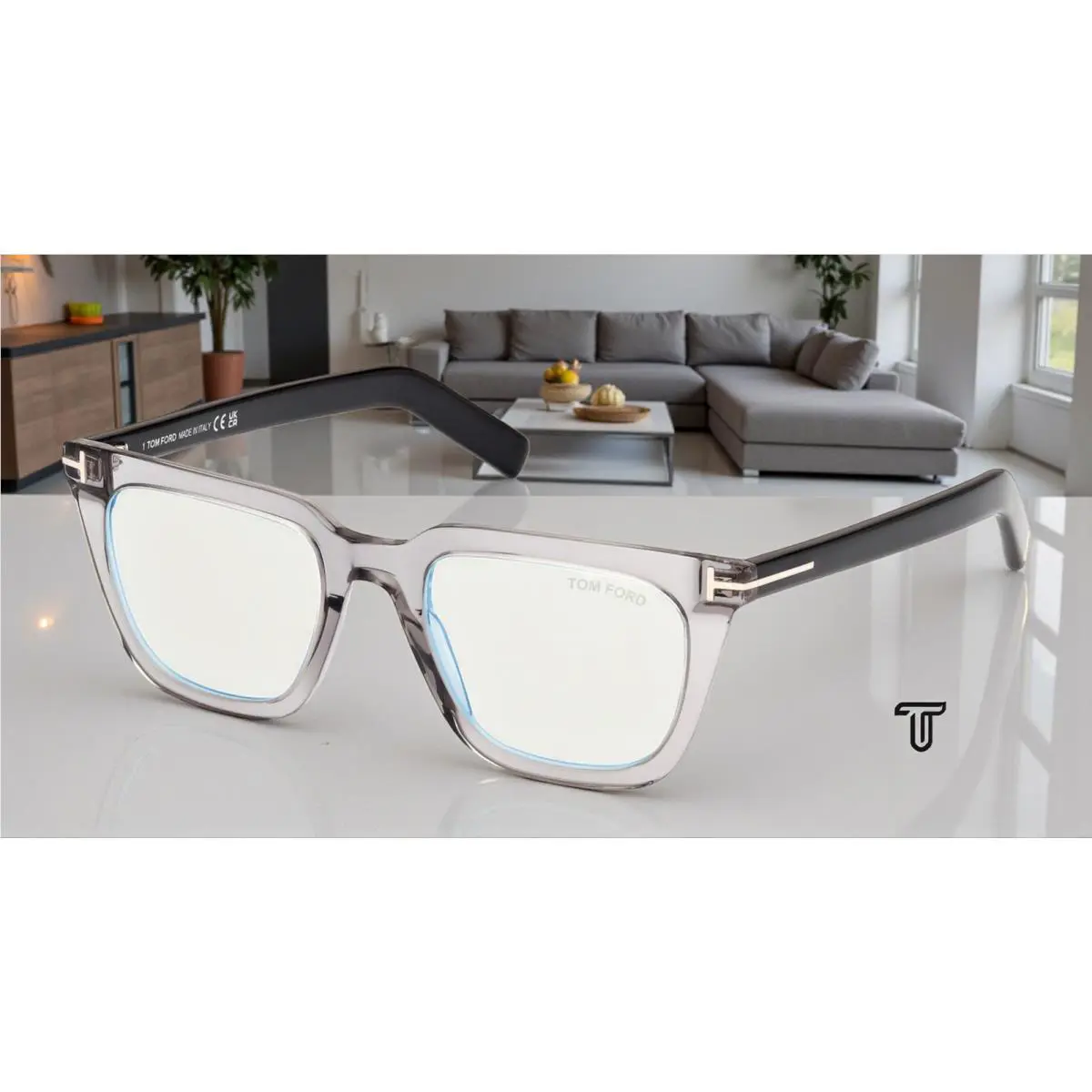 Tom Ford FT5963 B 020 BB Grey Other 50 mm Men`s Eyeglasses