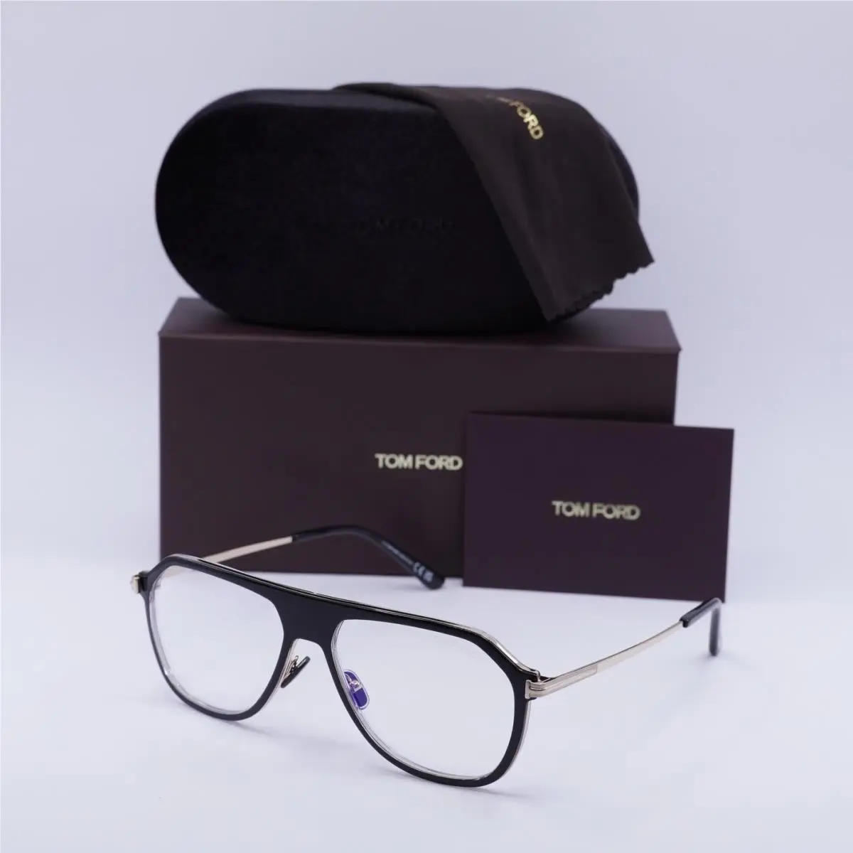 Tom Ford FT5943-B 003 Black/gold 56mm Eyeglasses