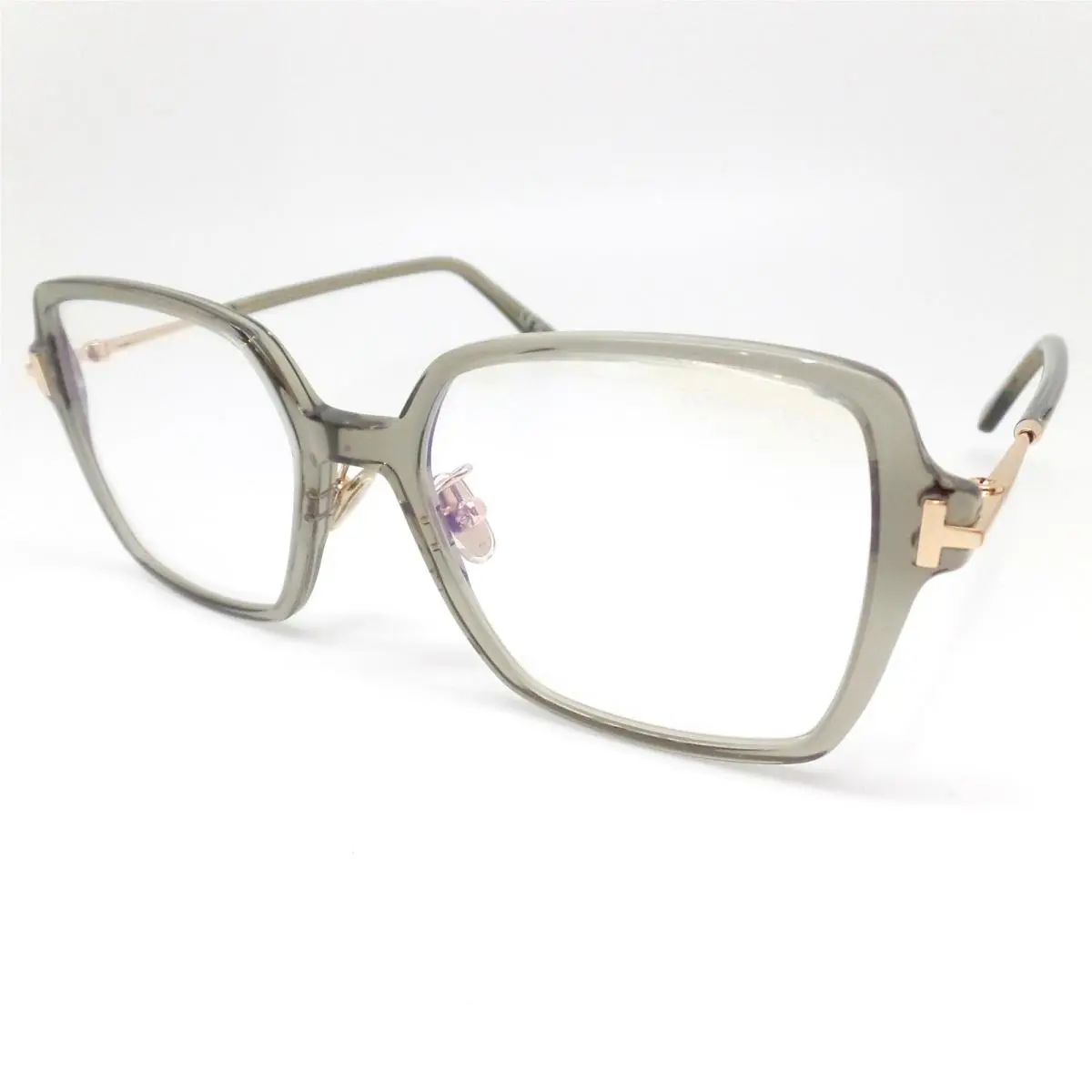 Tom Ford TF 6057-d-b 096 Green Crystal Gold 51mm Blue Block Frames