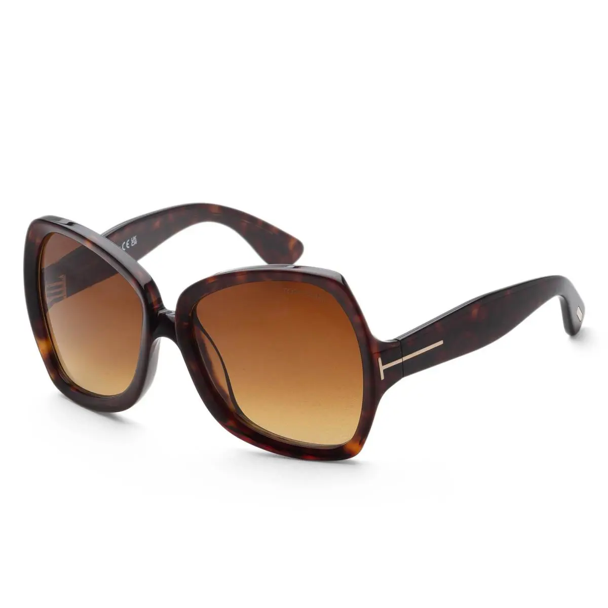 Tom Ford Women`s Fashion 60 mm Dark Havana Sunglasses FT1222-52F-60
