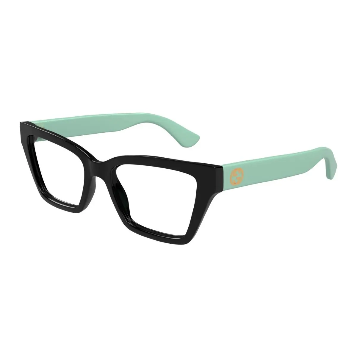 Gucci Eyeglasses GG1715O 004 53mm Black Green / Demo Lens