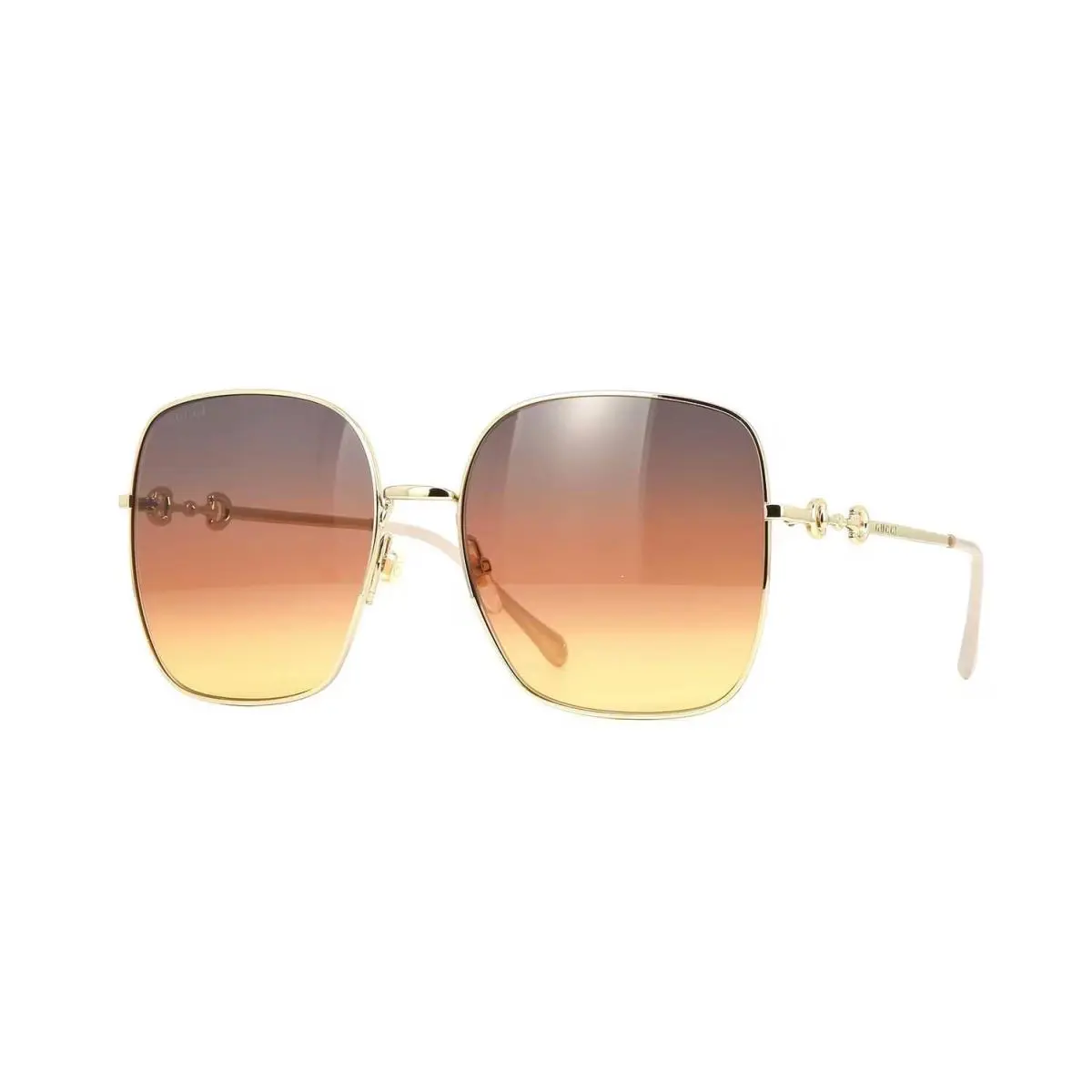 Gucci GG0879S Gold/brown Gold Shaded 004 Sunglasses