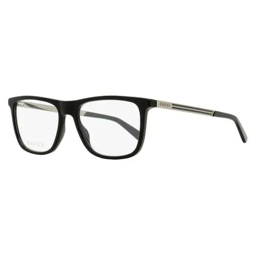 Gucci Classic Rectangular Eyeglasses GG0691O 001 Black/ruthenium 54mm - Frame: Black/Ruthenium