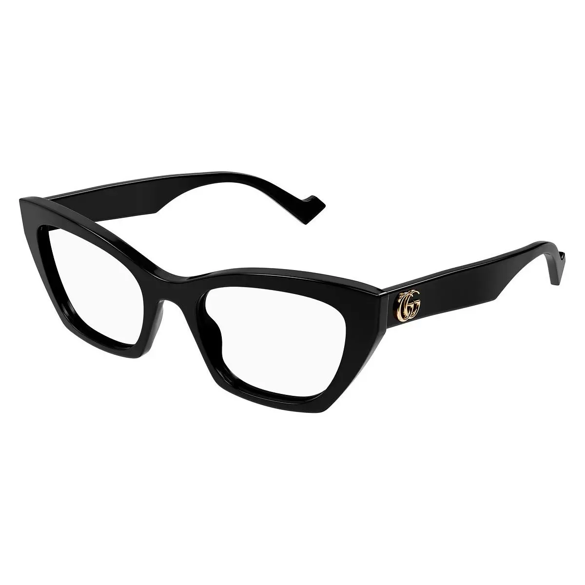 GG1334O 001 52mm Black Cat‑eye Recycled Acetate Eyeglasses Women by Gucci