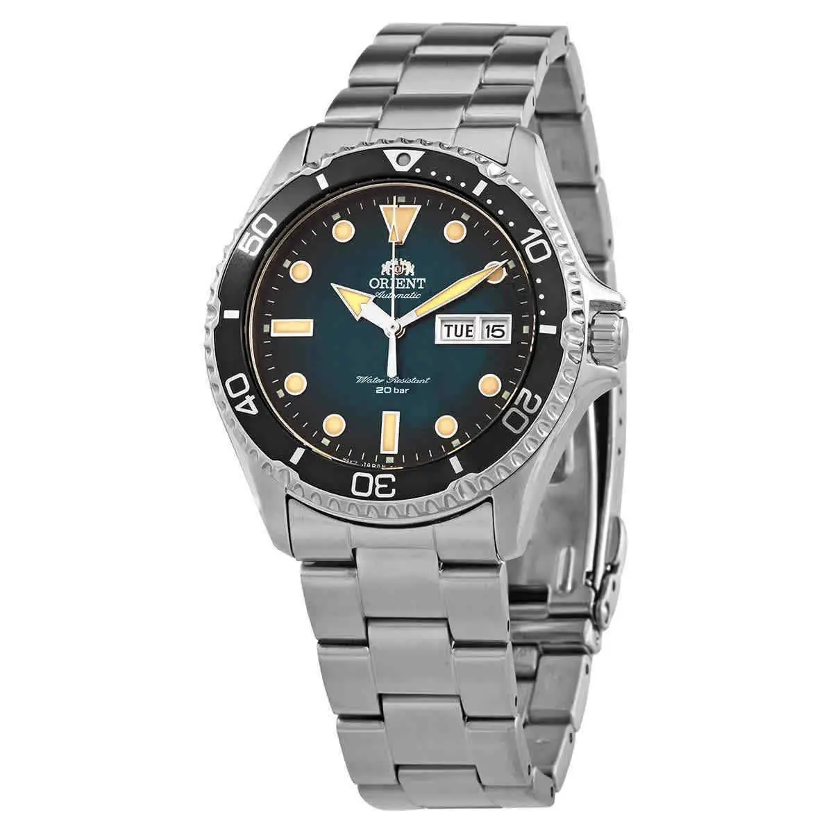 Orient Mako Automatic Diver`s Green Dial 200M Men`s Watch RA-AA0811E19B