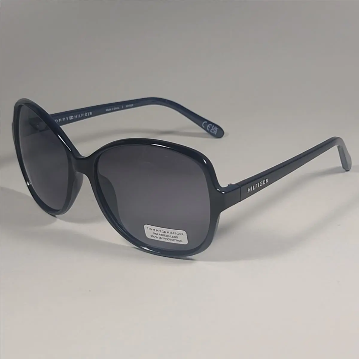 Tommy Hilfiger WP OL607P Polarized Large Oval Sunglasses Two Tone Black Navy