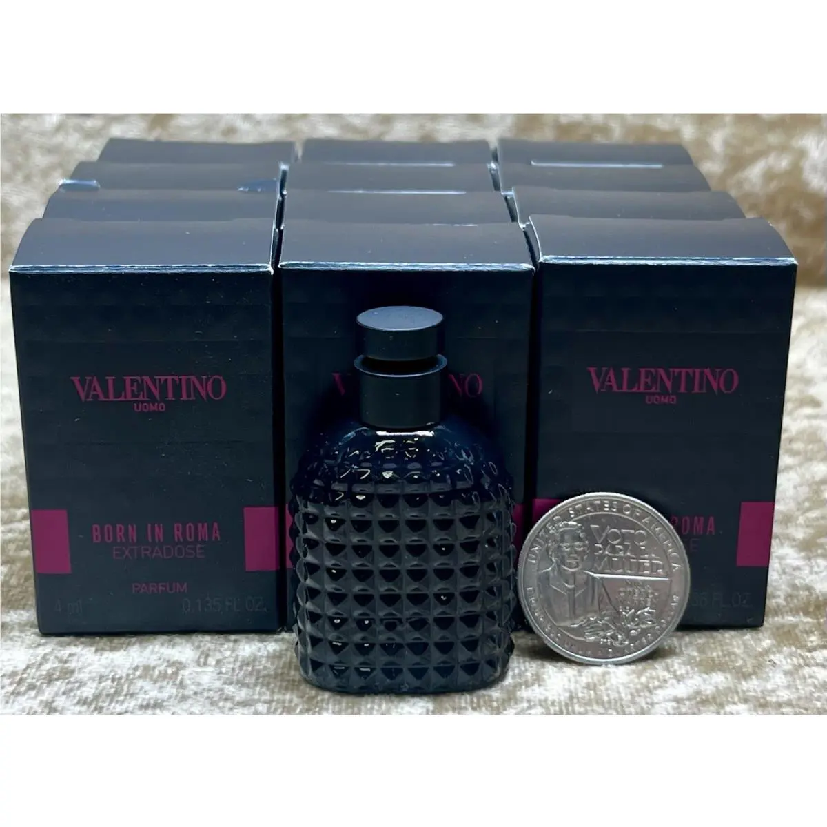 Born In Roma Uomo For Men Valentino Extradose Parfum 10x 0.2 Oz/6ml Splash Mini