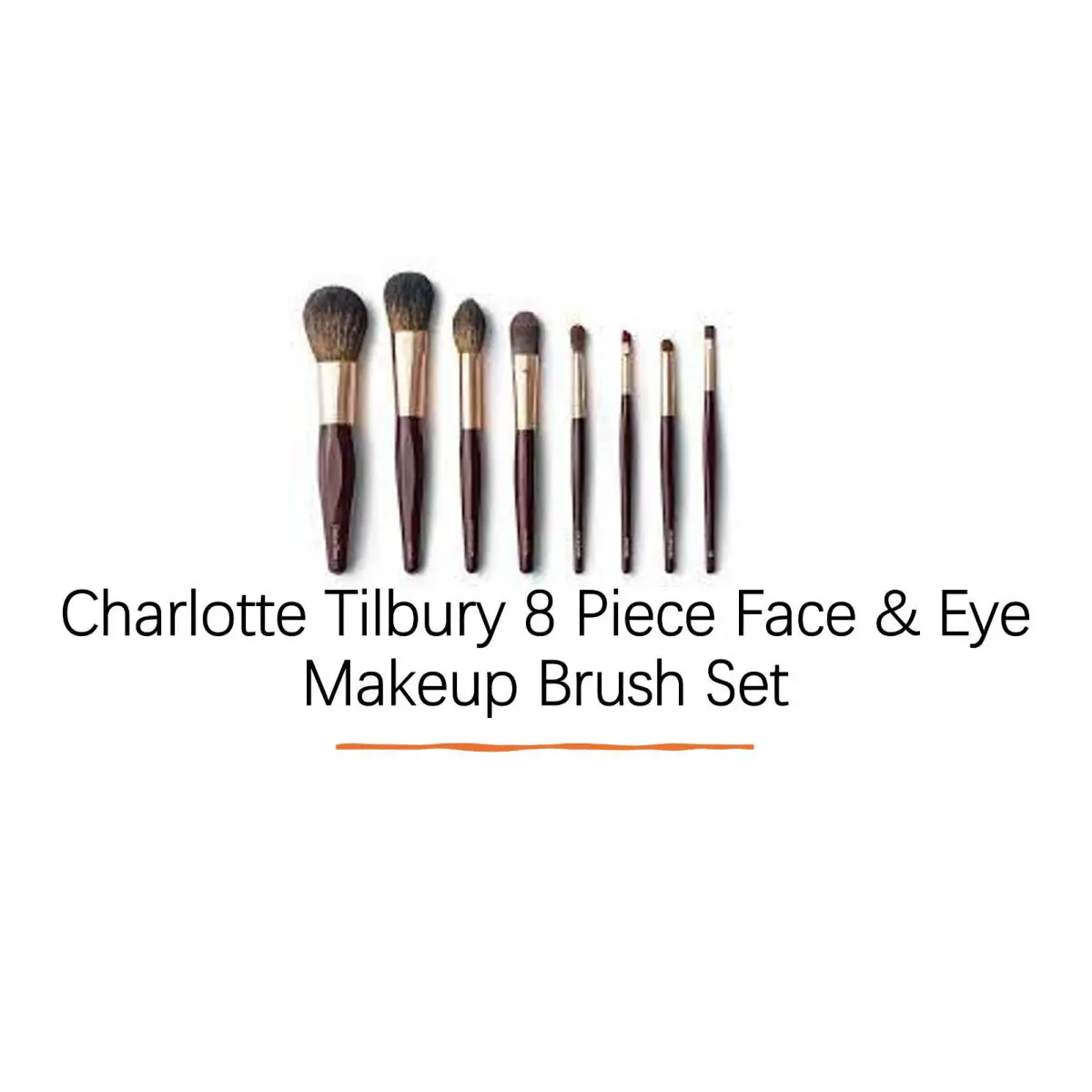 Charlotte Tilbury Face Eye Brush Full Set- 8 Pcs