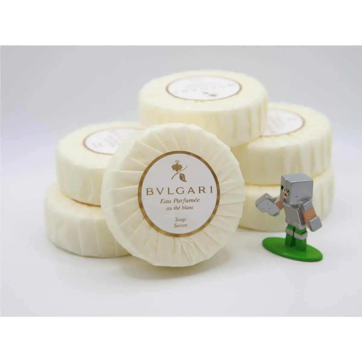 Au The Blanc White Tea Soap Bar Pack of 6 - 6x2.6oz 6x75gr by Bvlgari