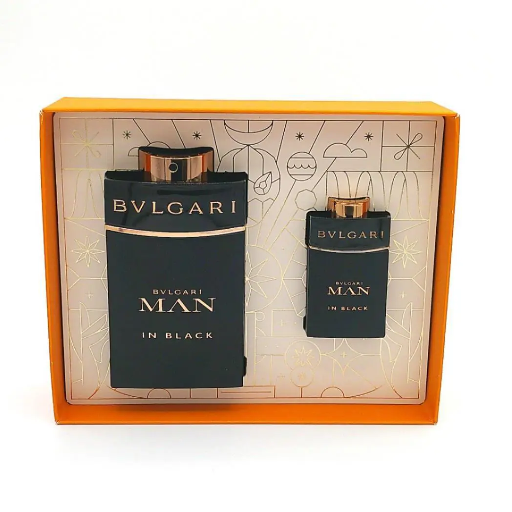 Bvlgari Man IN Black 2 Pcs Christmas Set Edt 100 ml + 15 ml