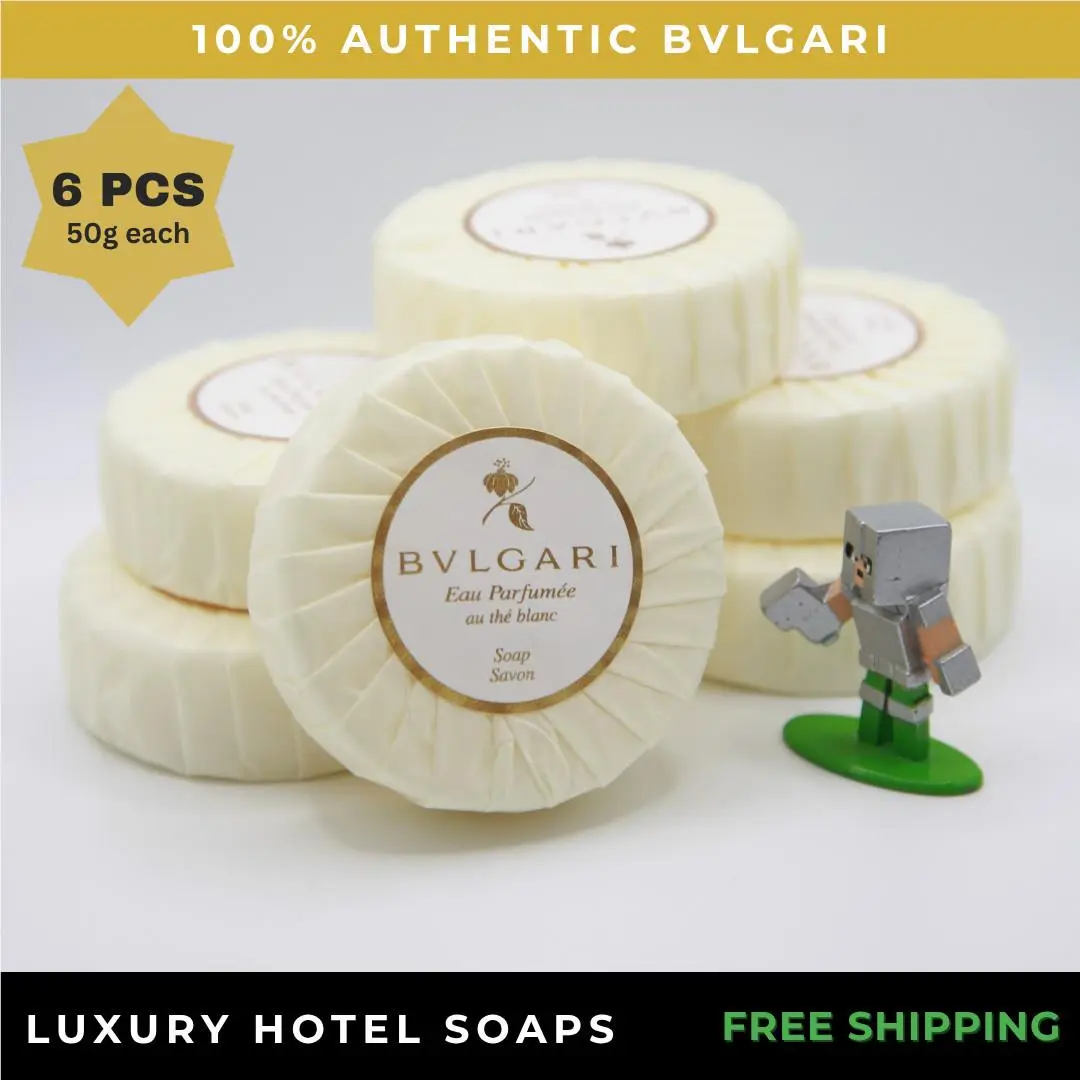 Bvlgari Au The Vert White Tea Resort Soap Bar Pack of 6 - 6x1.7oz 6x50gr