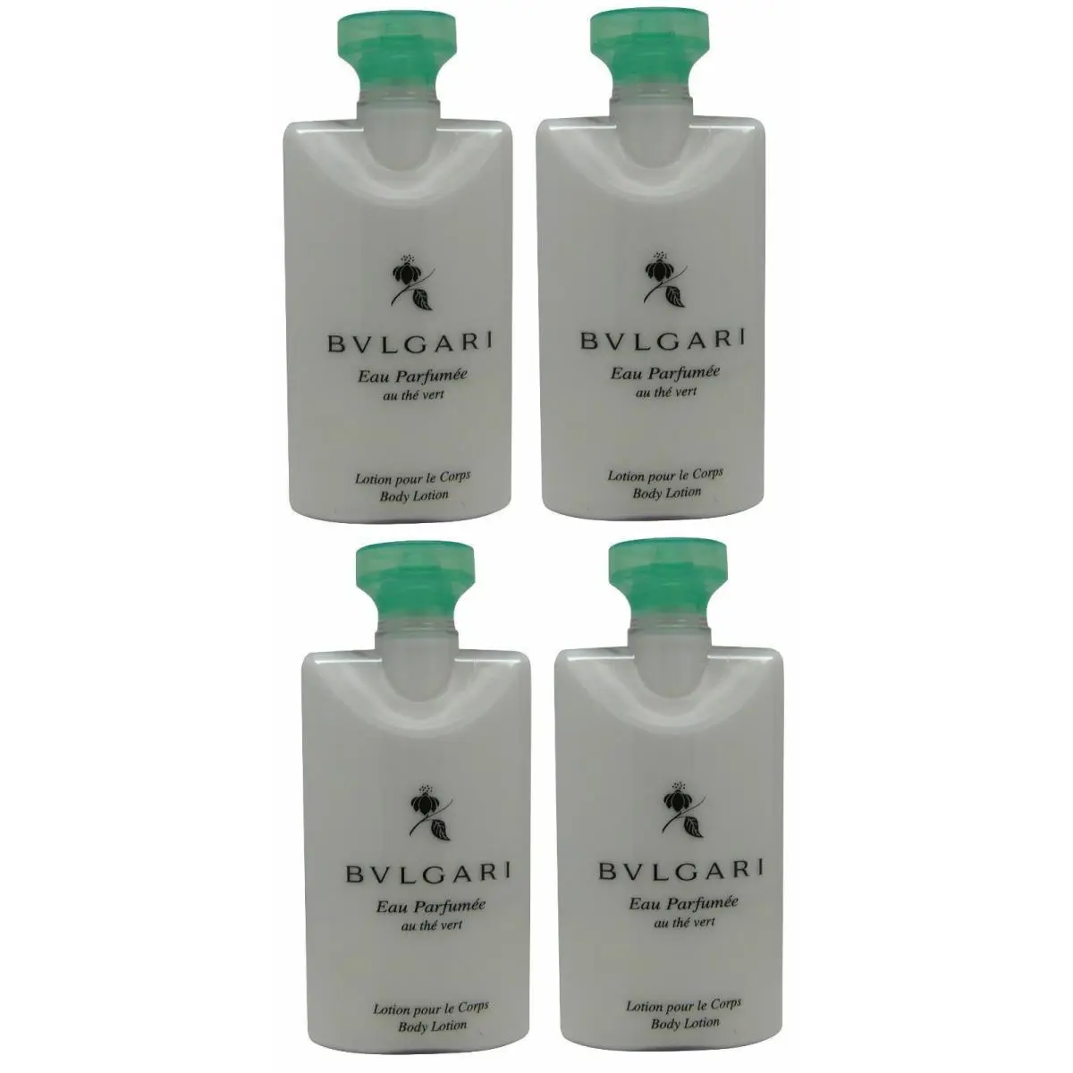 au The Vert Green Tea Body Lotion Lot of 4 Each 2.5oz Total of 10oz by Bvlgari