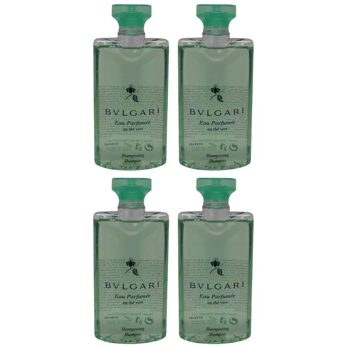 au The Vert Green Tea Shampoo Lot of 4 Each 2.5oz Total of 10oz by Bvlgari