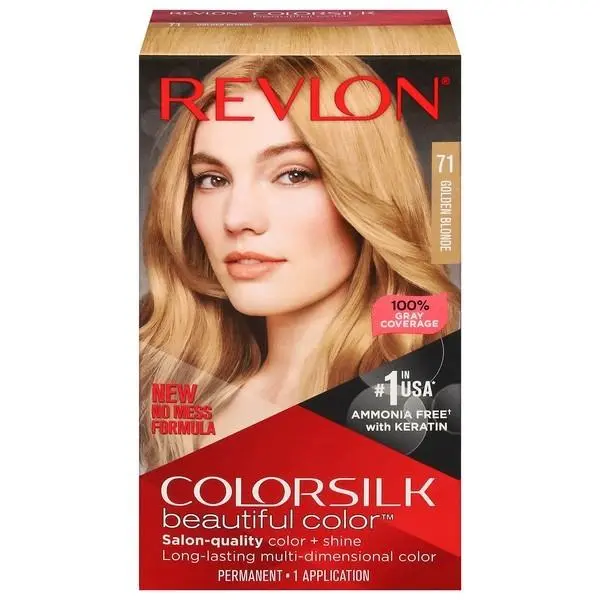 Pack of 12 - 1 Case Revlon Colorsilk Hair Color 71 Golden Blonde