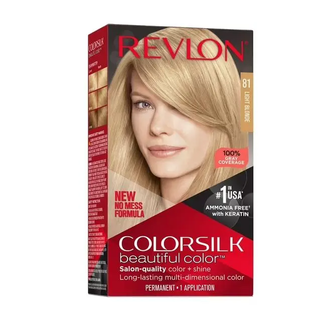 Pack of 12 - 1 Case Revlon Colorsilk Hair Color 81 Light Blonde