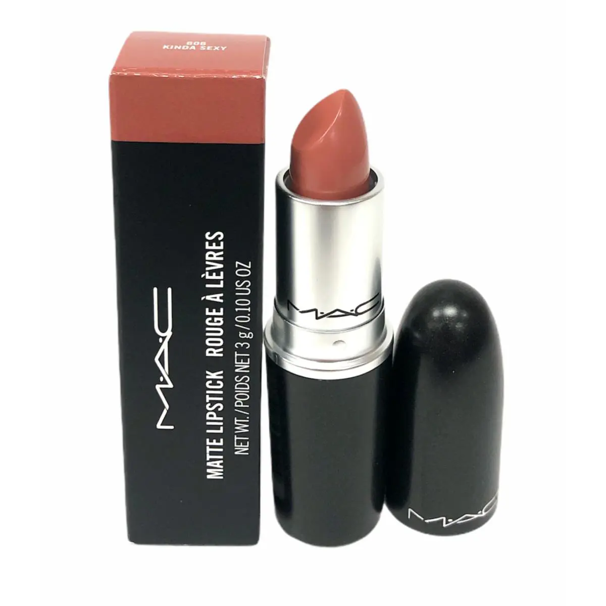 Mac Rouge A Levres Matte Lipstick 3g/0.10Oz You Pick 606 Kinda Sexy by MAC Cosmetics