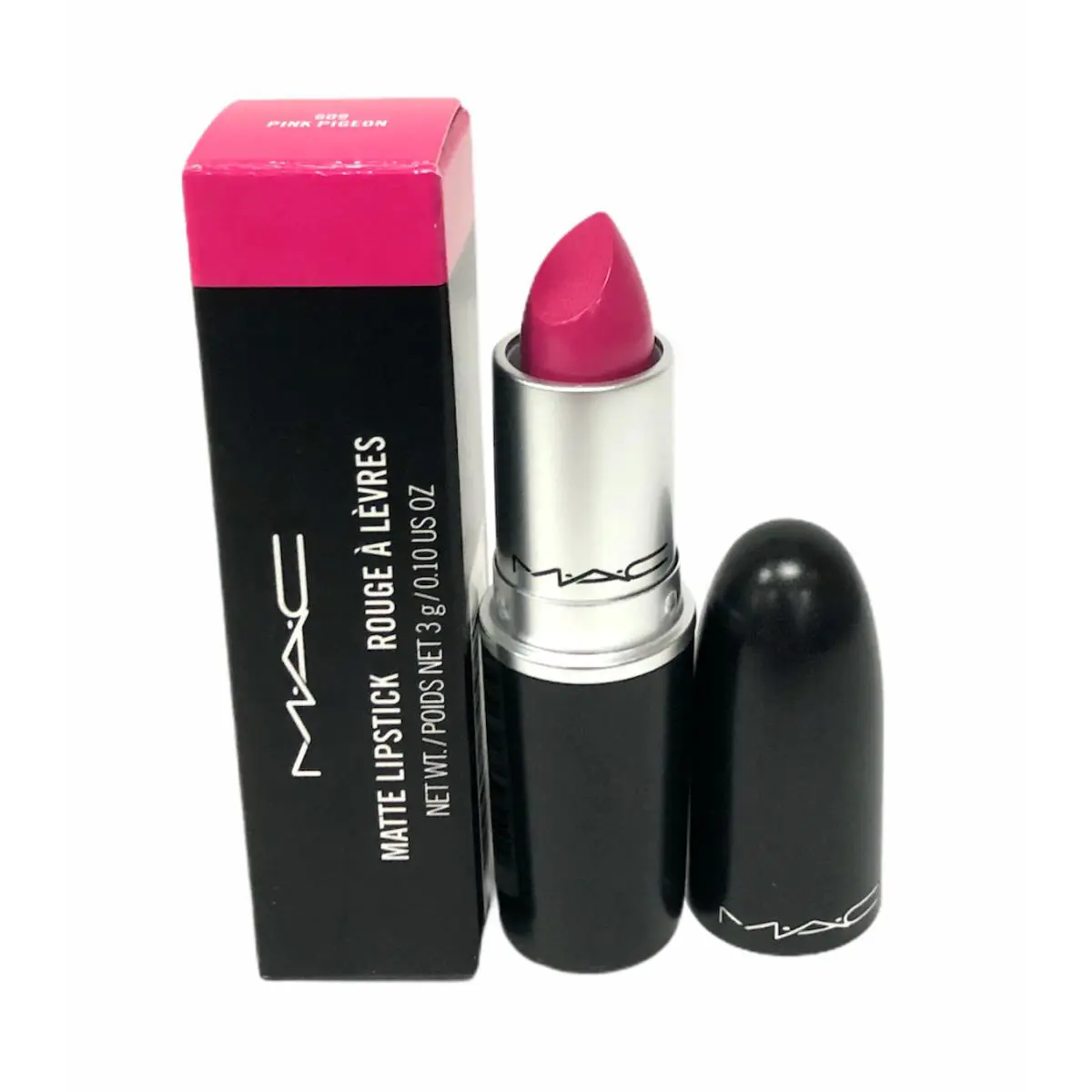 Mac Rouge A Levres Matte Lipstick 3g/0.10Oz You Pick 609 Pink Pigeon by MAC Cosmetics