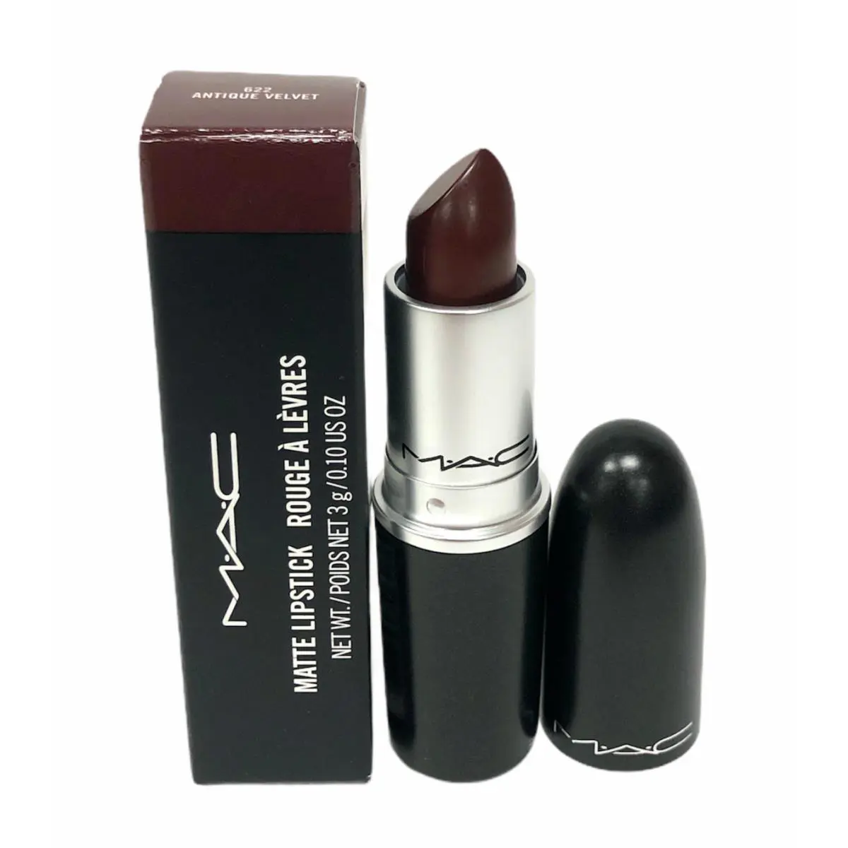 Mac Rouge A Levres Matte Lipstick 3g/0.10Oz You Pick 622 Antique Velvet by MAC Cosmetics