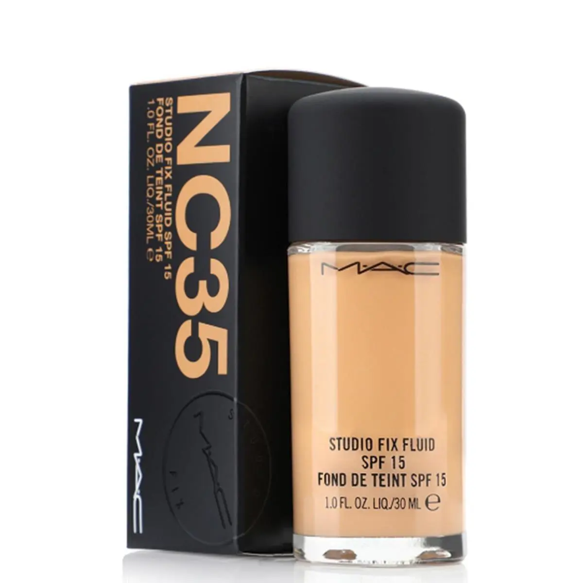 Mac Studio Fix Fluid Foundation Nc35 Light Medium Oil Free Spf 15 1 Fl Oz