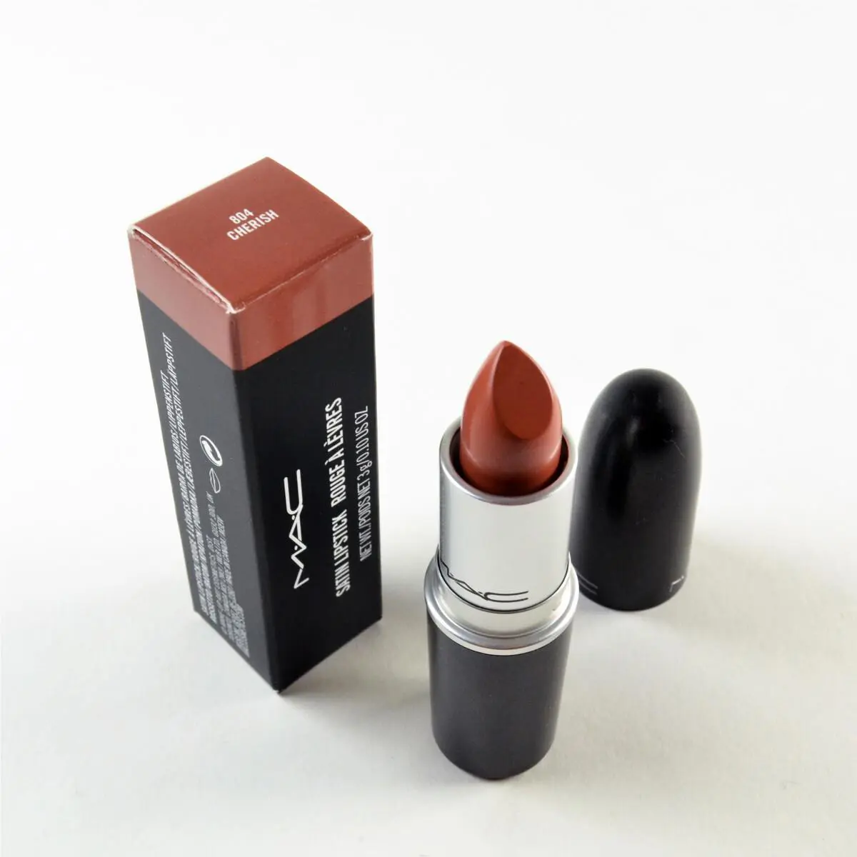 Mac Satin Lipstick Cherish 804 - Full Size 3 g / 0.1 Oz