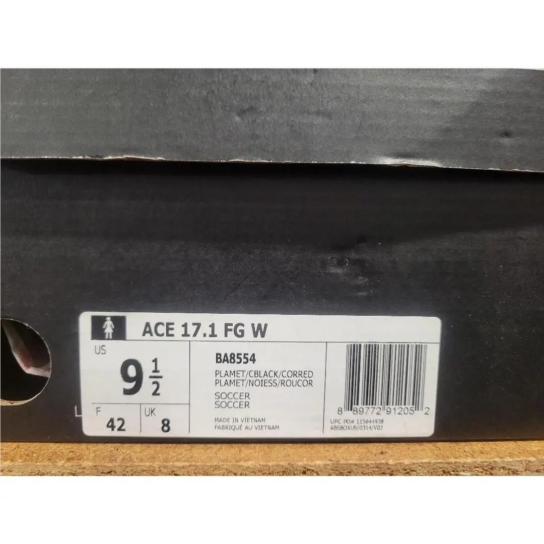 Adidas shoes - Adidas Ace 17.1 FG W - BA8554 - Platinum Metallic Black Red, Women`s: Platinum Metallic Black Red 4
